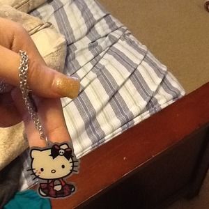 Hello kitty punk necklace