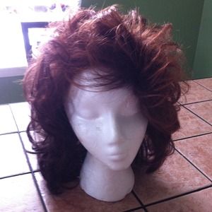 Reddish brown wig