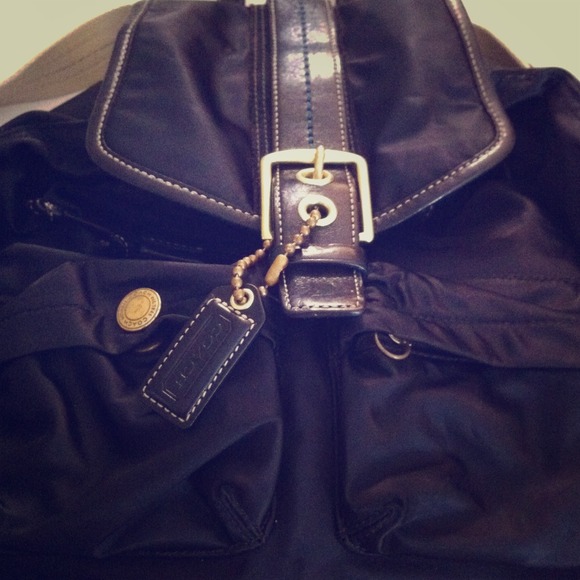 Authentic Coach Backpack and Sapphire Ring