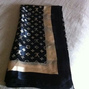 LV satin scarf