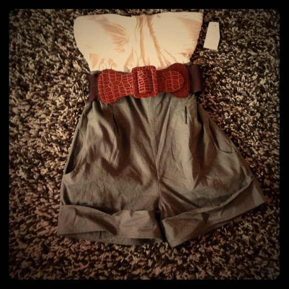 Strapless/shorts jumper from Charlotte Russe w/tag