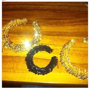 Sequence bamboo earrings
