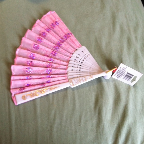 As Girly as can be ... Folding pocket fan..