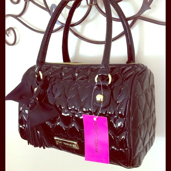 Betsey Johnson Handbags - Betsey Johnson black purse and BG Pink Clutch!