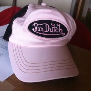 Authentic Von Dutch Hat pink & black! Very cute!!!