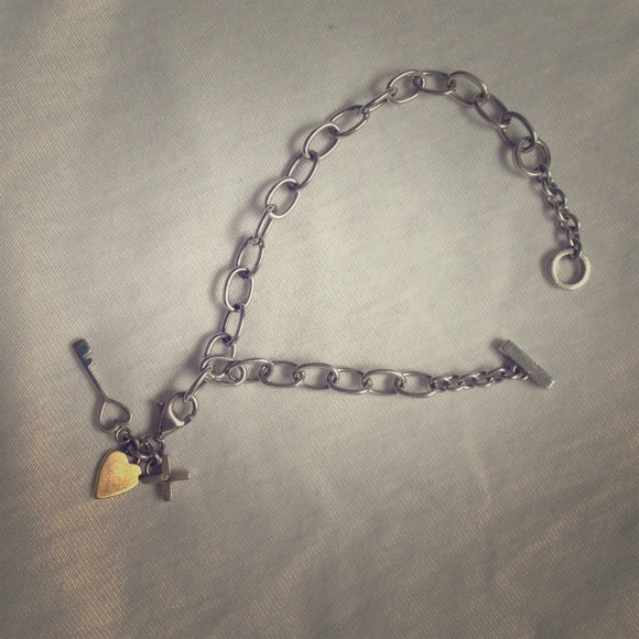 Sterling silver charm bracelet by hot beads