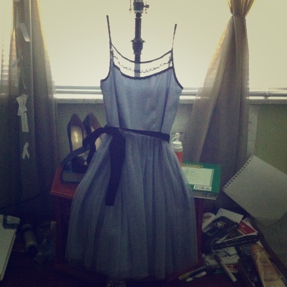 Delia's white swan dress