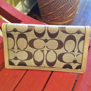 Coach checkbook cover