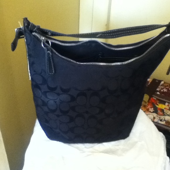 Black coach purse authentic