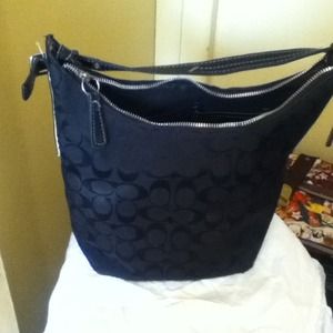 Black coach purse authentic