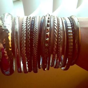 Set of bangles + cuff