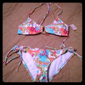 Paisley print bikini