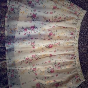 Cute floral skirt
