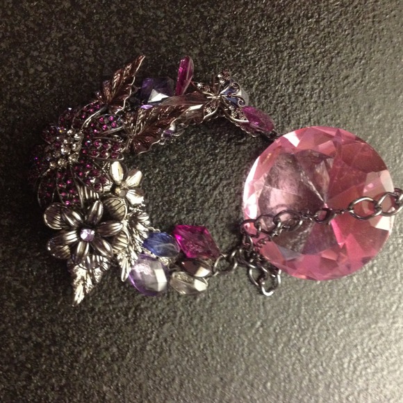 Reserved* One of a kind flower necklace