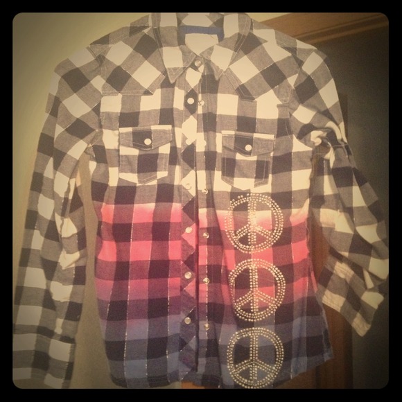 Justice flannel button down
