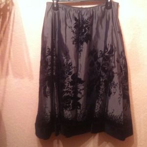 Grey and Black Skirt