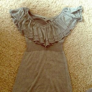 Arden b sparkly gray top