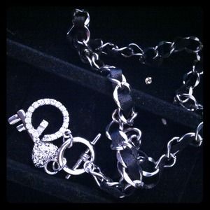 Ribbon charm necklace/ reserved!!!