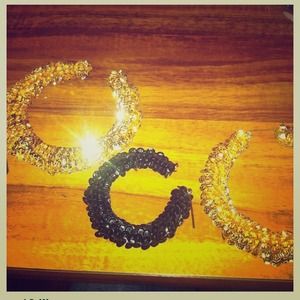 Sequence bamboo earrings