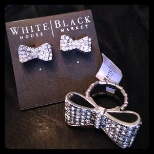 Bow Ring 💍Earrings Set White House|Black Market