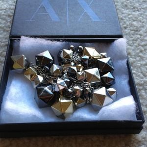 Modern Armani exchange statement necklace