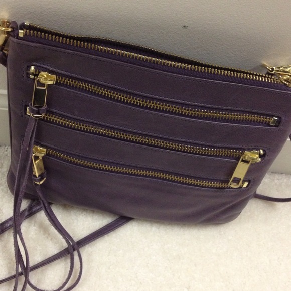 🚫SOLD🚫Rebecca Minkoff purple 5 zip mini.