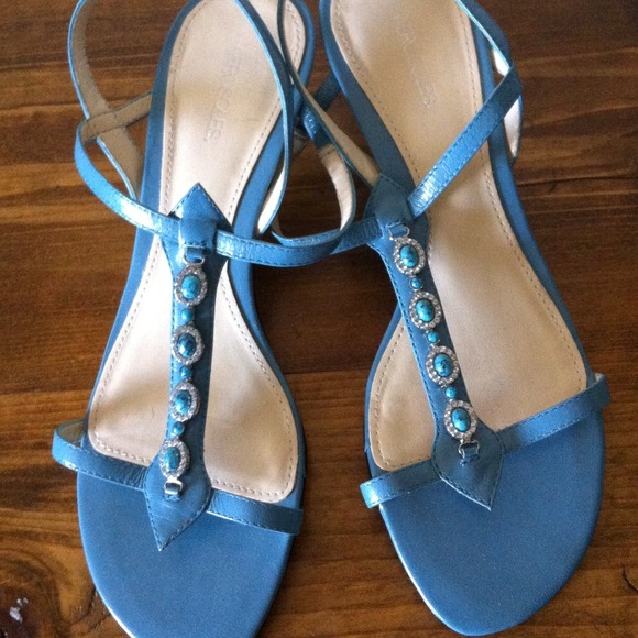 Turquoise heels