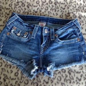 True Religion cut off shorts