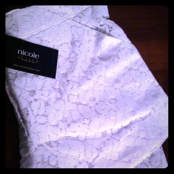 White Lace Shorts Never Worn