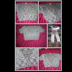 Cute Sliver Crop/half top/cover Shirt👚