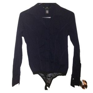 VS navy blue Body Suit NWOT