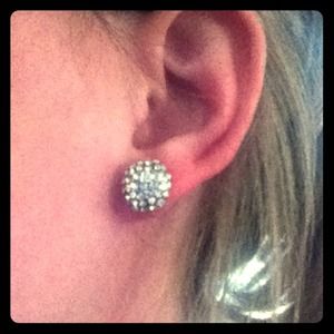 Clear CZ earrings
