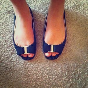 Dressy black flats