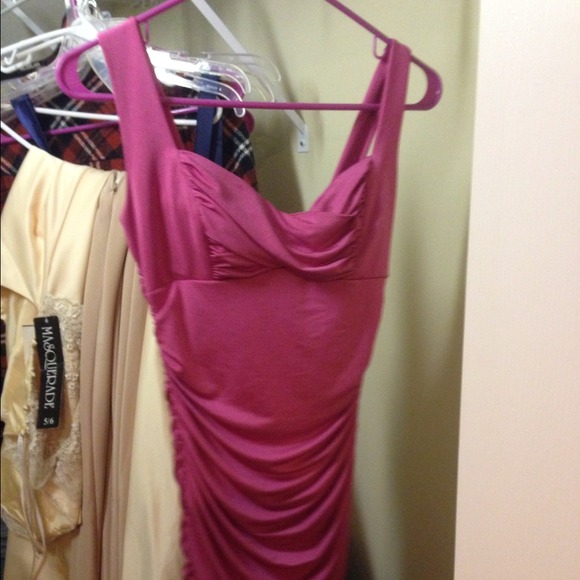 Hot pink sexy dress