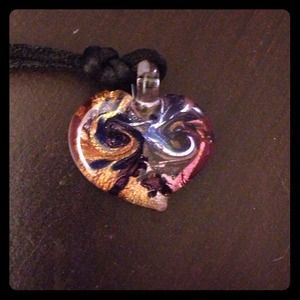 Glass charm and jade bundle