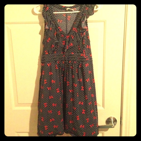 ❌SOLD❌Polk A Dot Bow Print Tunic