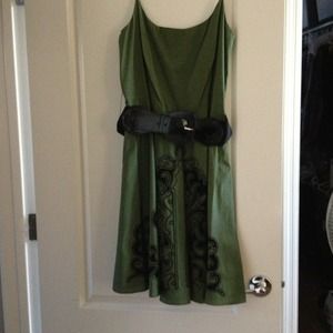 Green and black Steve Madden dress