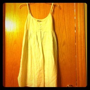 Cream in color sun dresd