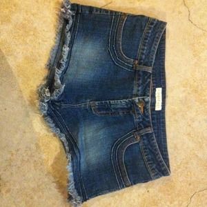 Denim jean shorts