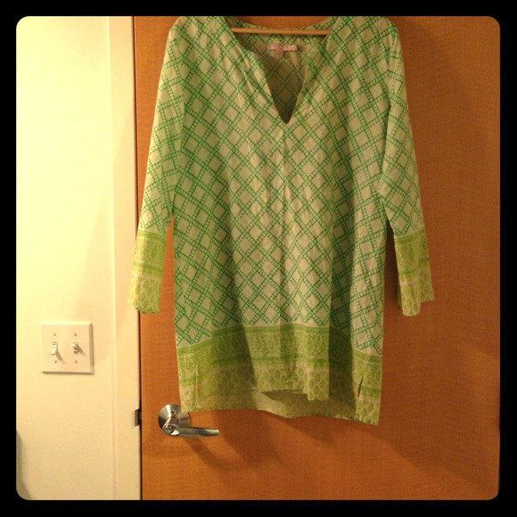 ⬇ Preppy green Calypso St. Barth tunic
