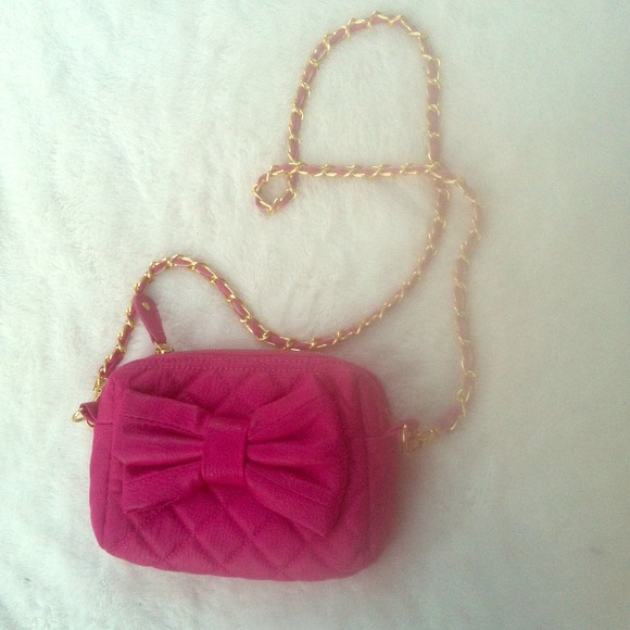 Pink Bow Side Purse 💕🎀