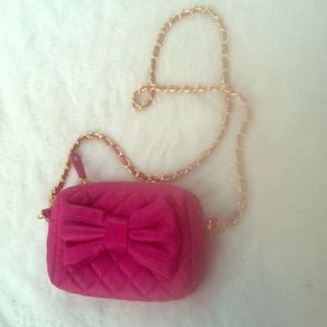 Pink Bow Side Purse 💕🎀