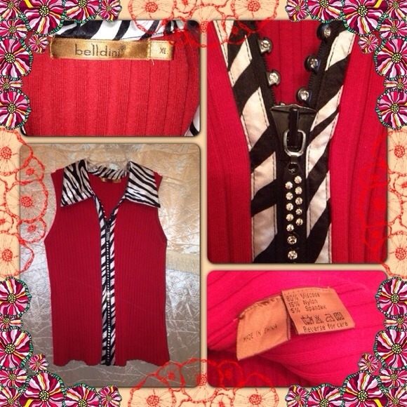 Belldini Juniors Red Zebra Vest