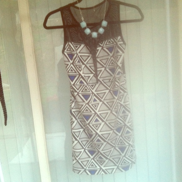 Mesh triangle dress