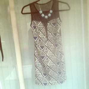 Mesh triangle dress
