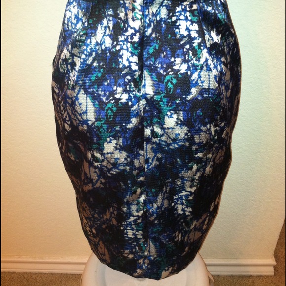 Sz 2 XS S bluish green gray &black strapless dress - Picture 4 of 4