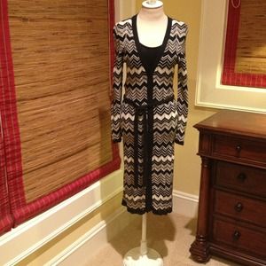SOLD Chevron weave 2 piece coat/dress