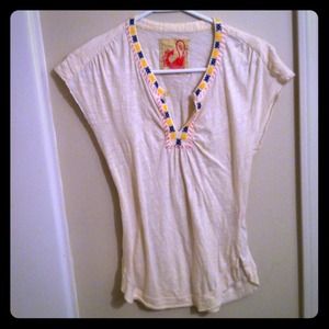Free people embroidered shirt