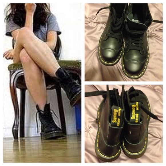 Reserved* NWB Dr Martens Black Leather 8 eye Boots