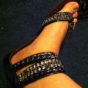 Black glam gladiators